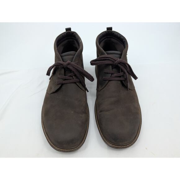 Ecco Chukka Brown Leather Hydro Max Lace Up Boot Size 46 (12 12.5) Outdoors